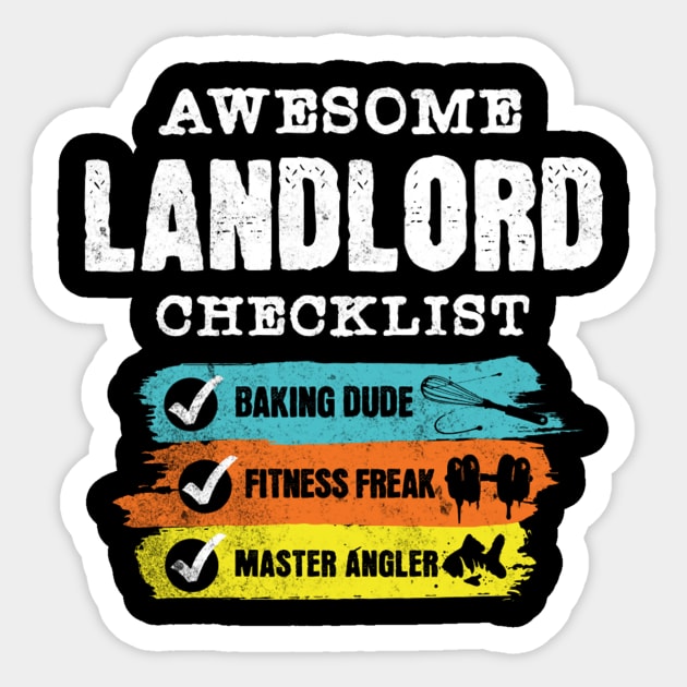 Awesome landlord checklist Sticker by Kami Sayang Sama Jamsah